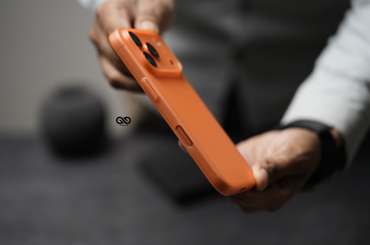 Cosmic Orange Ultra Thin Case For iPhone 17 Pro/17 Pro Max (Camera Cutout)