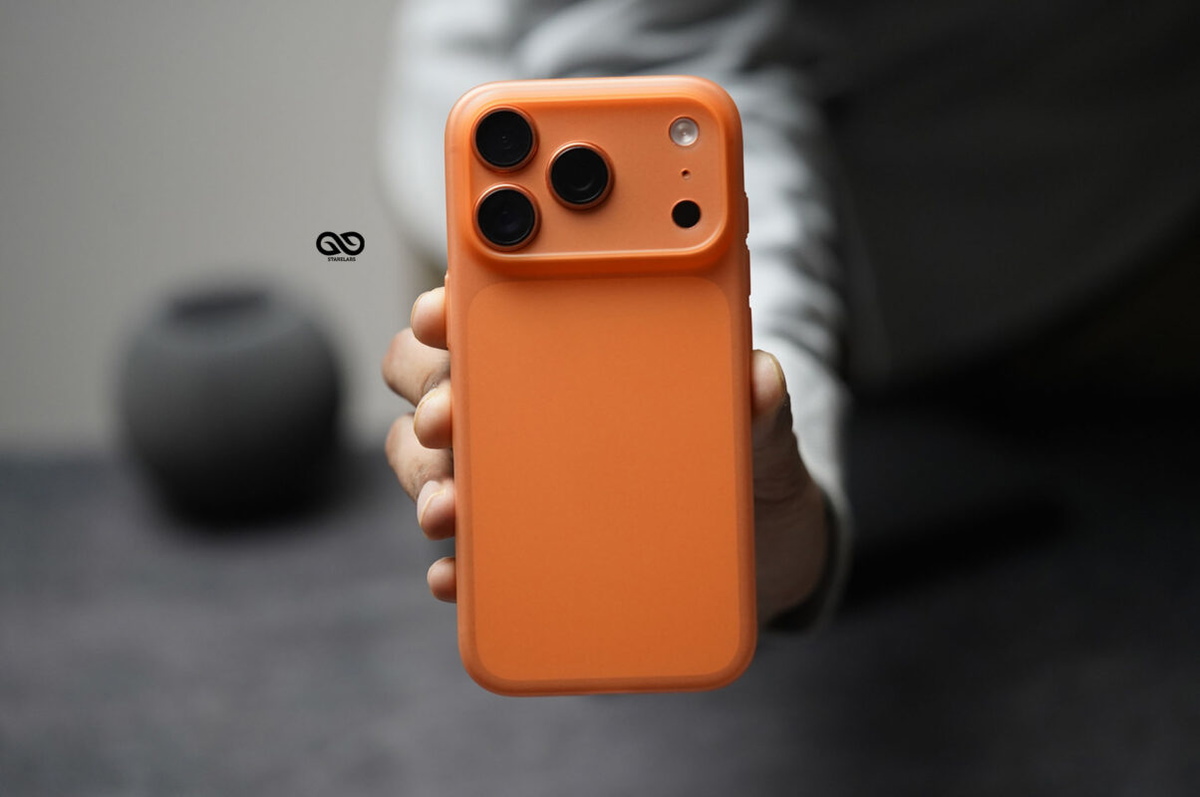 Cosmic Orange Ultra Thin Case For iPhone 17 Pro/17 Pro Max (Camera Cutout)
