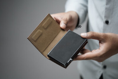 Essential Vegan Leather Card and Cash Holder