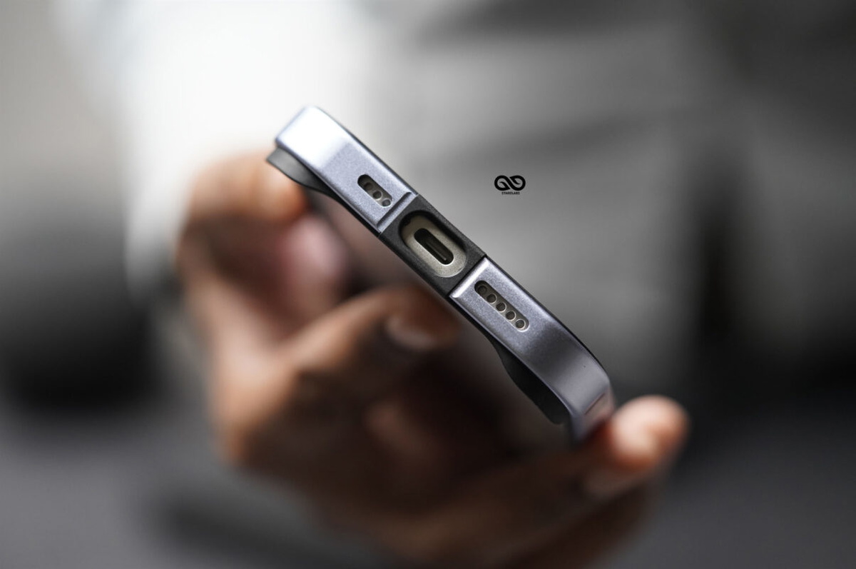 Mist Blue Fiber Bumper for iPhone 17 (Bumper, not a Case)