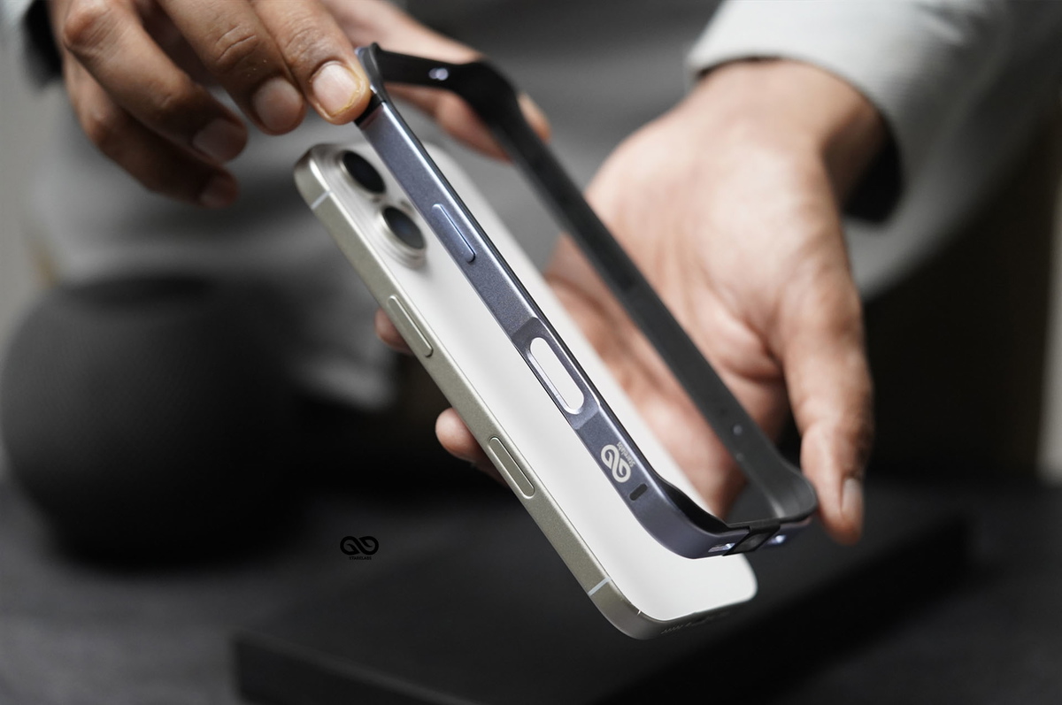 Mist Blue Fiber Bumper for iPhone 17 (Bumper, not a Case) 2 Mist Blue Fiber Bumper for iPhone 17 (Bumper, not a Case) - Image 2