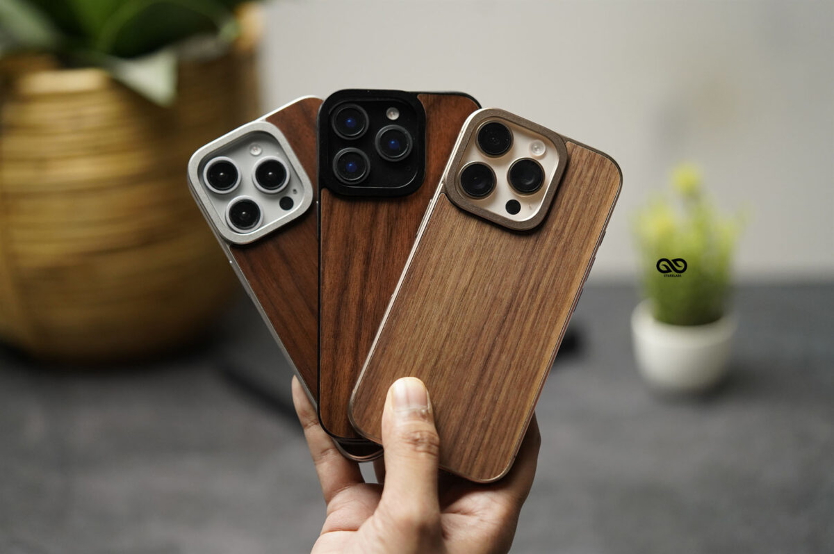 Real Wood Back Panel for iPhone 16 Pro/ 16 Pro Max