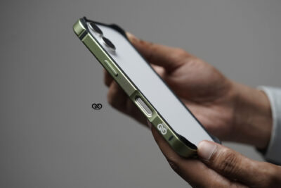 Sage Green Fiber Bumper for iPhone 17 (Bumper, not a Case)