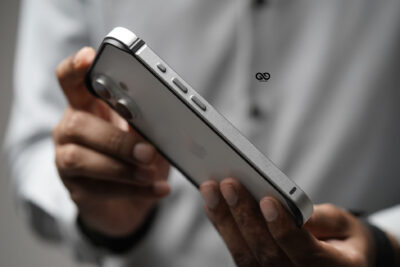 Silver Fiber Bumper for iPhone 17 (Bumper, not a Case)