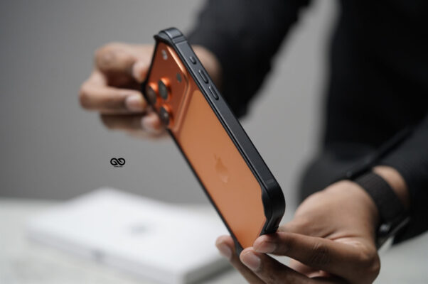 Black Fiber Bumper for iPhone 17 Pro (Bumper, not a Case)