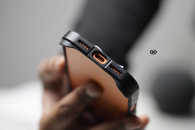 Black Fiber Bumper for iPhone 17 Pro Max (Bumper, not a Case)