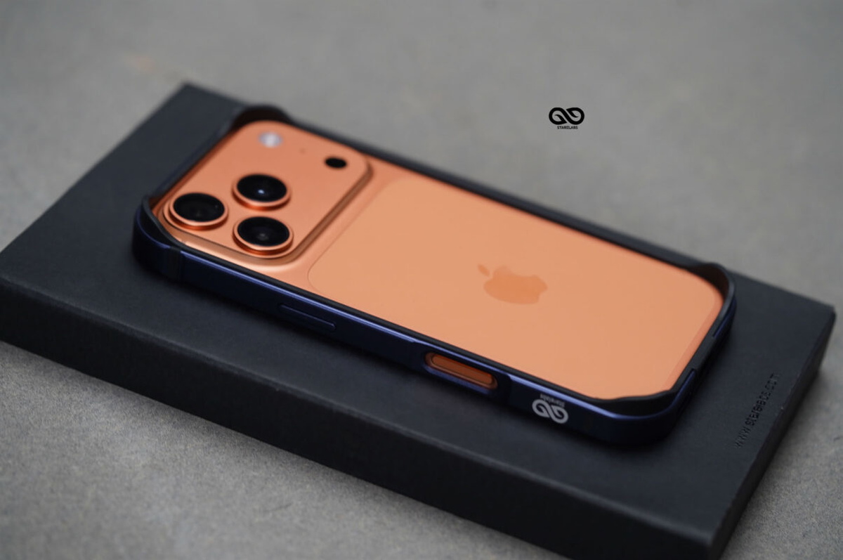 Deep Blue Fiber Bumper for iPhone 17 Pro (Bumper, not a Case)