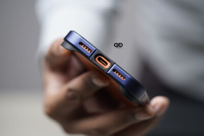 Deep Blue Fiber Bumper for iPhone 17 Pro (Bumper, not a Case)