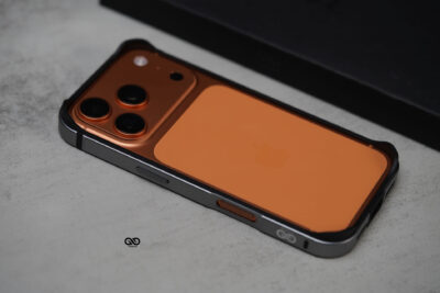 Natural Titanium Fiber Bumper for iPhone 17 Pro Max (Bumper, not a Case)