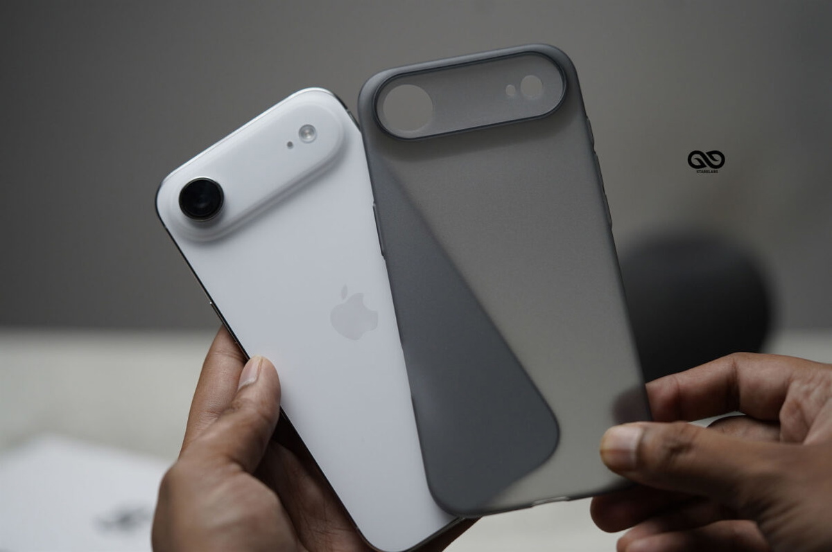 Space Grey Ultra Thin Case For iPhone Air/17 Pro/17 Pro Max (Camera Cutout)