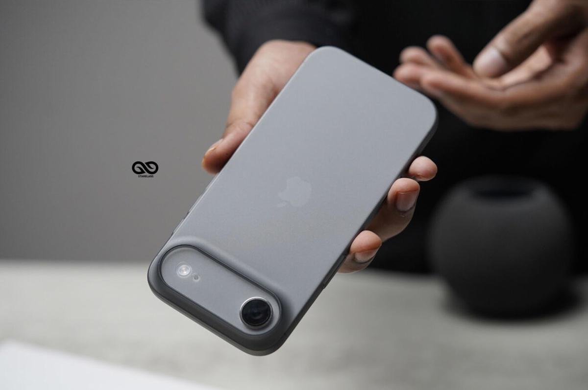 Space Grey Ultra Thin Case For iPhone Air/17 Pro/17 Pro Max (Camera Cutout)