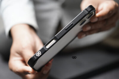Black Fiber Bumper for iPhone 17 (Bumper, not a Case)