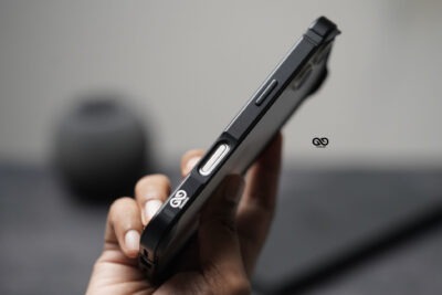 Black Fiber Bumper for iPhone 17 (Bumper, not a Case)