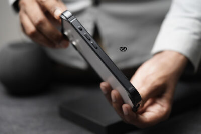 Black Fiber Bumper for iPhone 17 (Bumper, not a Case)