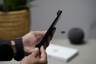 Black Fiber Bumper for iPhone Air (Bumper, not a Case)
