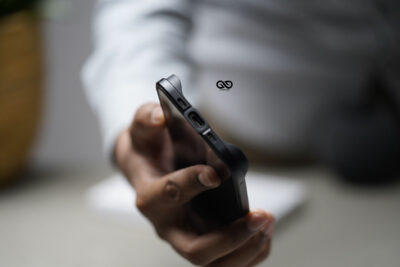 Black Fiber Bumper for iPhone Air (Bumper, not a Case)