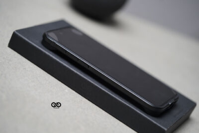 Black Fiber Bumper for iPhone Air (Bumper, not a Case)