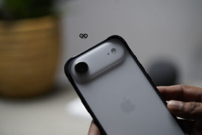 Black Fiber Bumper for iPhone Air (Bumper, not a Case)