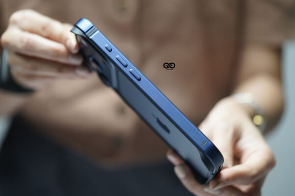 Deep Blue Fiber Bumper for iPhone 17 Pro (Bumper, not a Case)