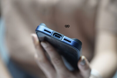 Deep Blue Fiber Bumper for iPhone 17 Pro (Bumper, not a Case)