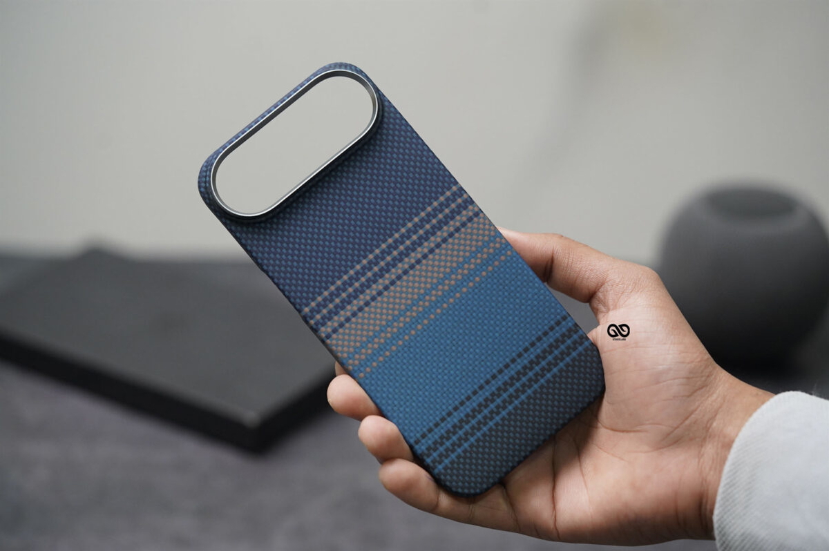 Magsafe Dune Blue Real Aramid Carbon Fiber Case For iPhone Air