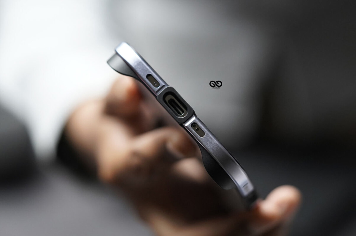 Blue Fiber Bumper for iPhone Air (Bumper, not a Case)