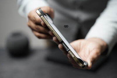 Gold Fiber Bumper for iPhone Air (Bumper, not a Case)