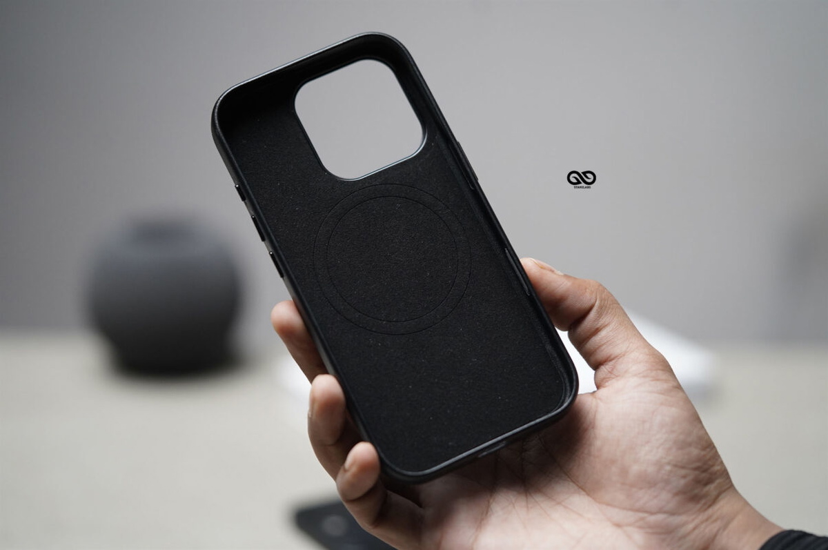 MagSafe Vegan Leather Case with Action Button