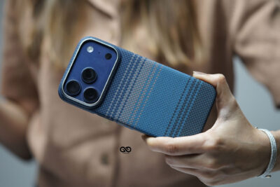 Magsafe Dune Blue Real Aramid Carbon Fiber Case For iPhone 17 Pro