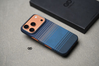 Magsafe Dune Blue Real Aramid Carbon Fiber Case For iPhone 17 Pro