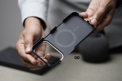 Magsafe Dune Blue Real Aramid Carbon Fiber Case For iPhone 17 Pro