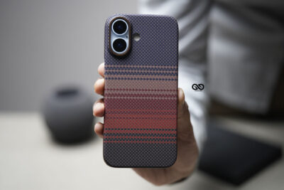 Magsafe Tangerine Orange Real Aramid Carbon Fiber Case For iPhone 17