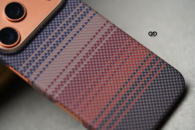 Magsafe Tangerine Orange Real Aramid Carbon Fiber Case For iPhone 17 Pro