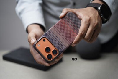 Magsafe Tangerine Orange Real Aramid Carbon Fiber Case For iPhone 17 Pro