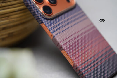 Magsafe Tangerine Orange Real Aramid Carbon Fiber Case For iPhone 17 Pro
