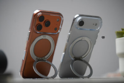 360 Degree MagSafe Transparent Slim Hard Case With Kickstand For iPhone Air/17/17 Pro/ 17 Pro Max (Non Yellowing)