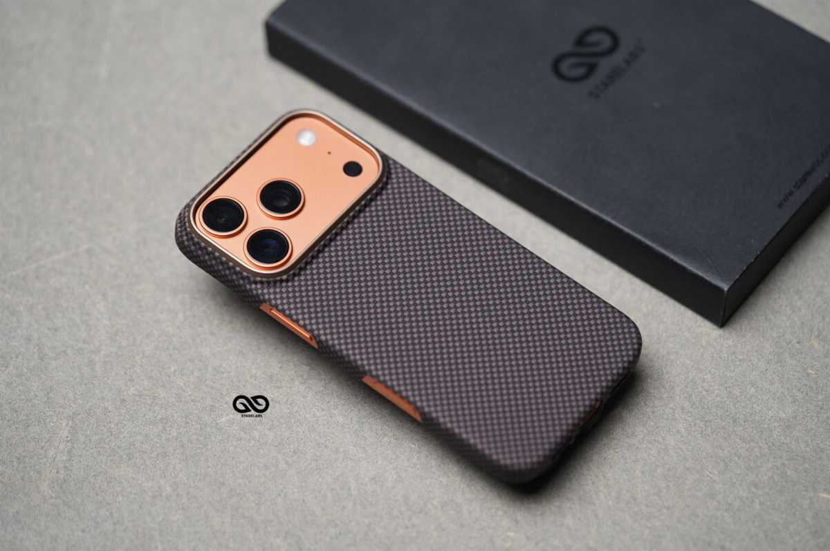 Magsafe Polar Desert Real Aramid Carbon Fiber Case For iPhone 17 Pro