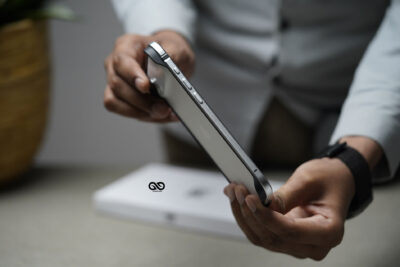 Silver Fiber Bumper for iPhone Air (Bumper, not a Case)