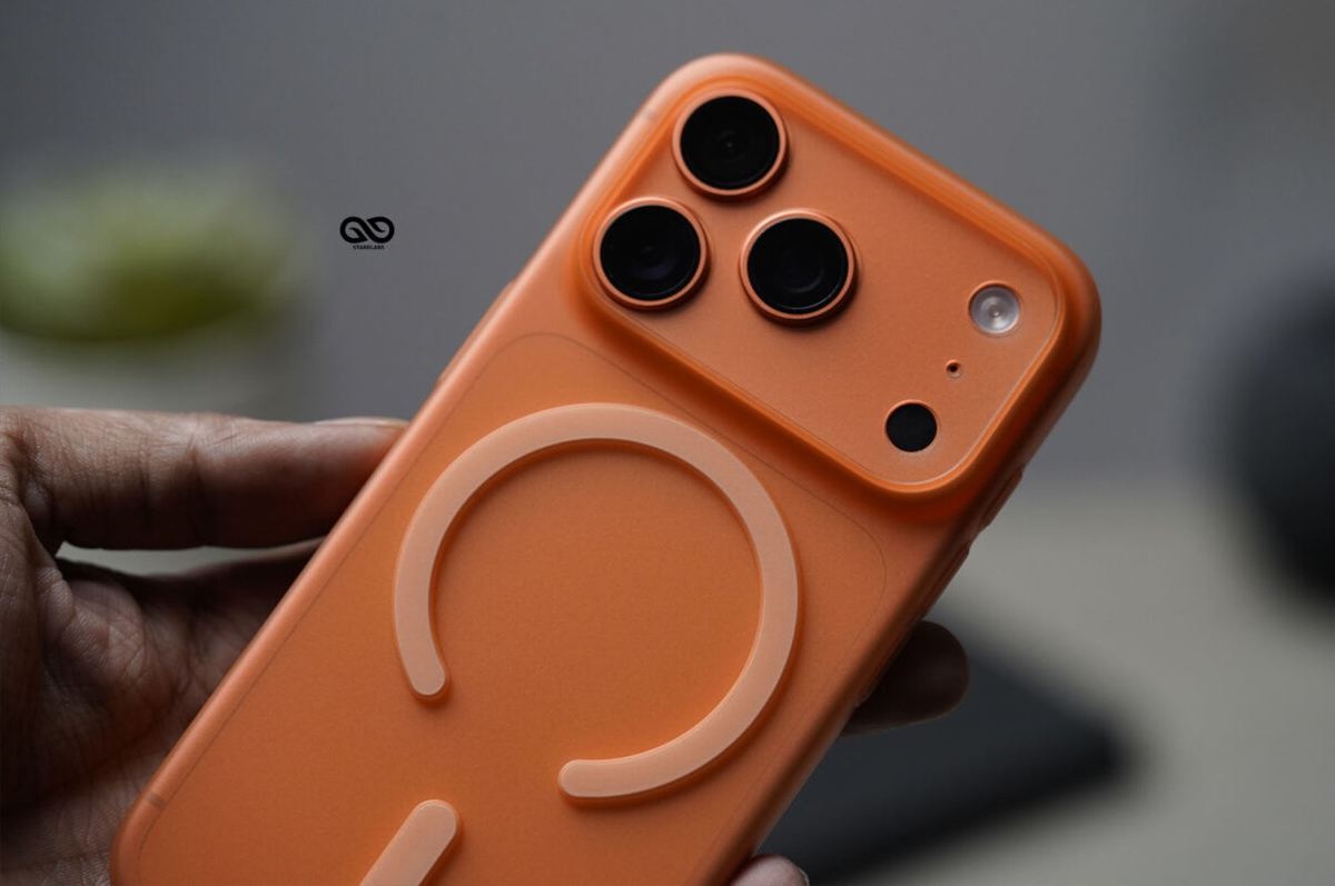 Cosmic Orange Magsafe Ultra Thin Case For iPhone 17 Pro/17 Pro Max. (Camera Cutout)