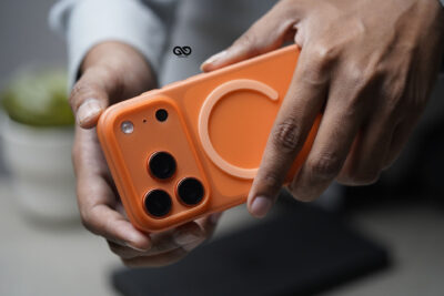 Cosmic Orange Magsafe Ultra Thin Case For iPhone 17 Pro/17 Pro Max. (Camera Cutout)