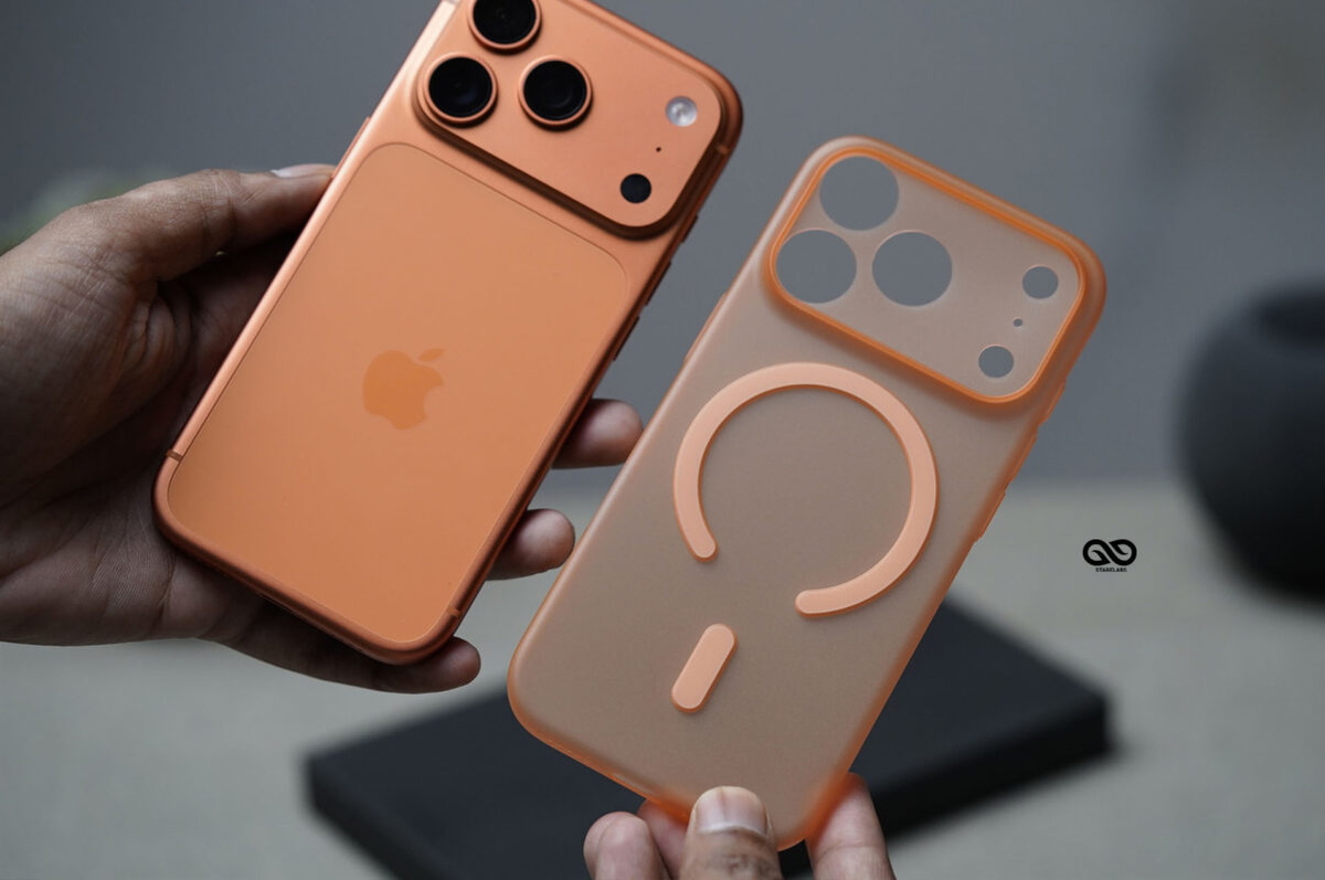 Cosmic Orange Magsafe Ultra Thin Case For iPhone 17 Pro/17 Pro Max. (Camera Cutout)