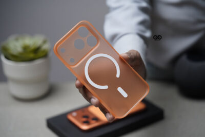 Cosmic Orange Magsafe Ultra Thin Case For iPhone 17 Pro/17 Pro Max. (Camera Cutout)