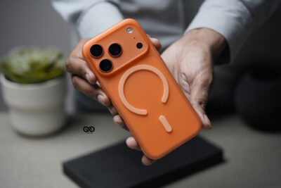 Cosmic Orange Magsafe Ultra Thin Case For iPhone 17 Pro/17 Pro Max. (Camera Cutout)