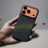 Magsafe Digital Neon Real Aramid Carbon Fiber Case For iPhone 17 Pro