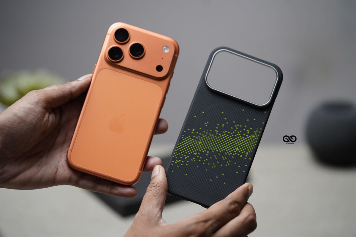 Magsafe Digital Neon Real Aramid Carbon Fiber Case For iPhone 17 Pro Max