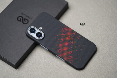 Magsafe Pixel Red Real Aramid Carbon Fiber Case For iPhone 17