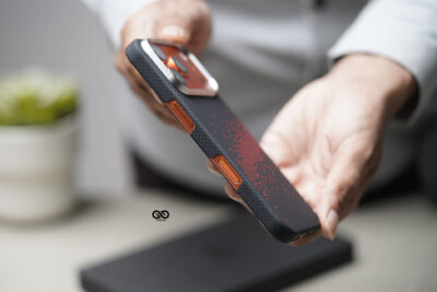 Magsafe Pixel Red Real Aramid Carbon Fiber Case For iPhone 17 Pro Max