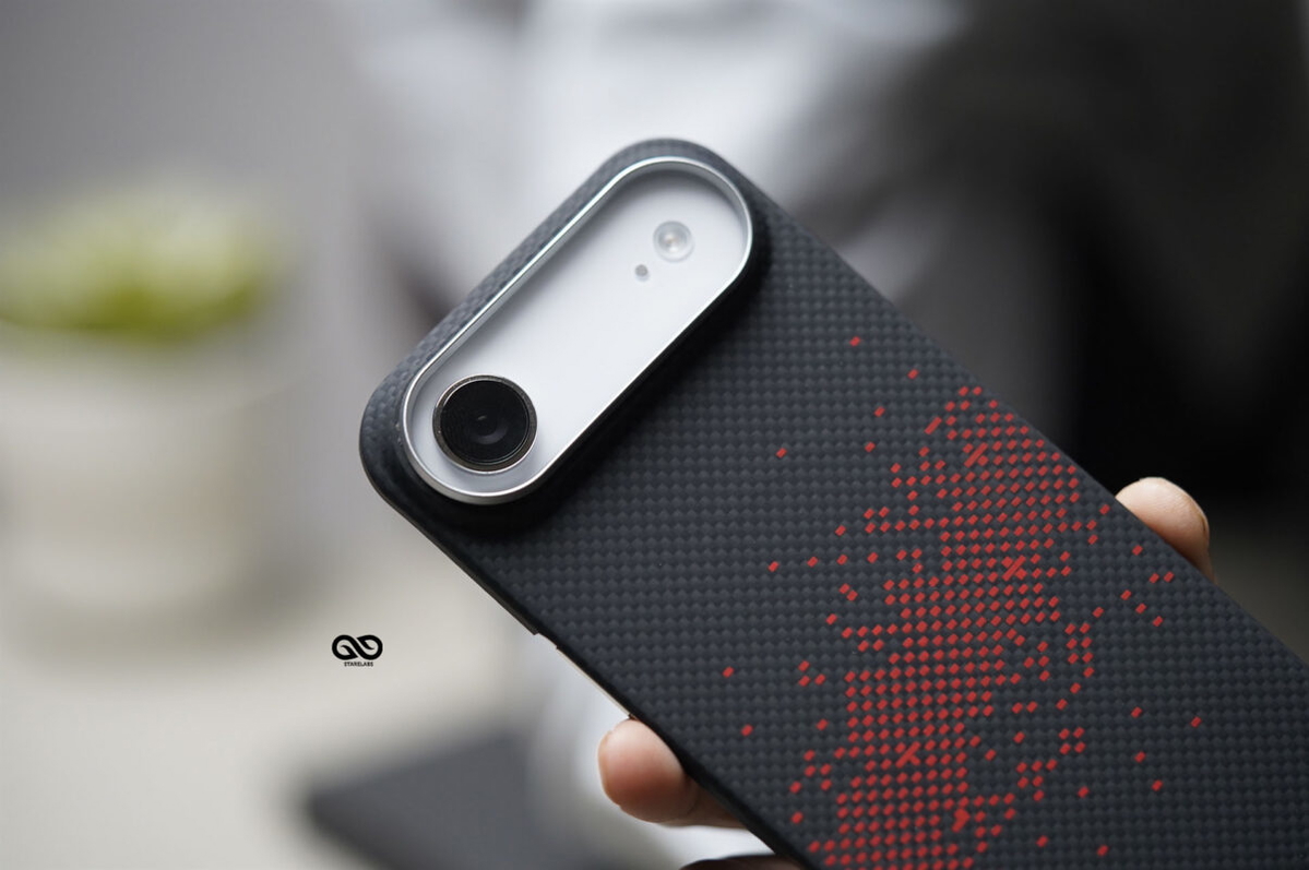 Magsafe Pixel Red Real Aramid Carbon Fiber Case For iPhone Air