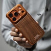 Personalized Wood Case With Titanium Frame For iPhone 17/17Pro/17ProMax