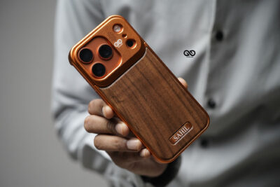 Personalized Wood Case With Titanium Frame For iPhone 17/17Pro/17ProMax